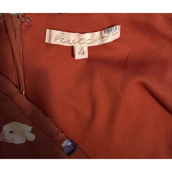 HUTCH Declan Floral Sleeveless Square Neck Knee Length Cami Dress Size 4 - Picture 7 of 12